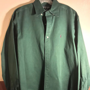 Ralph Lauren Blake Button Down Shirt Dark Green M